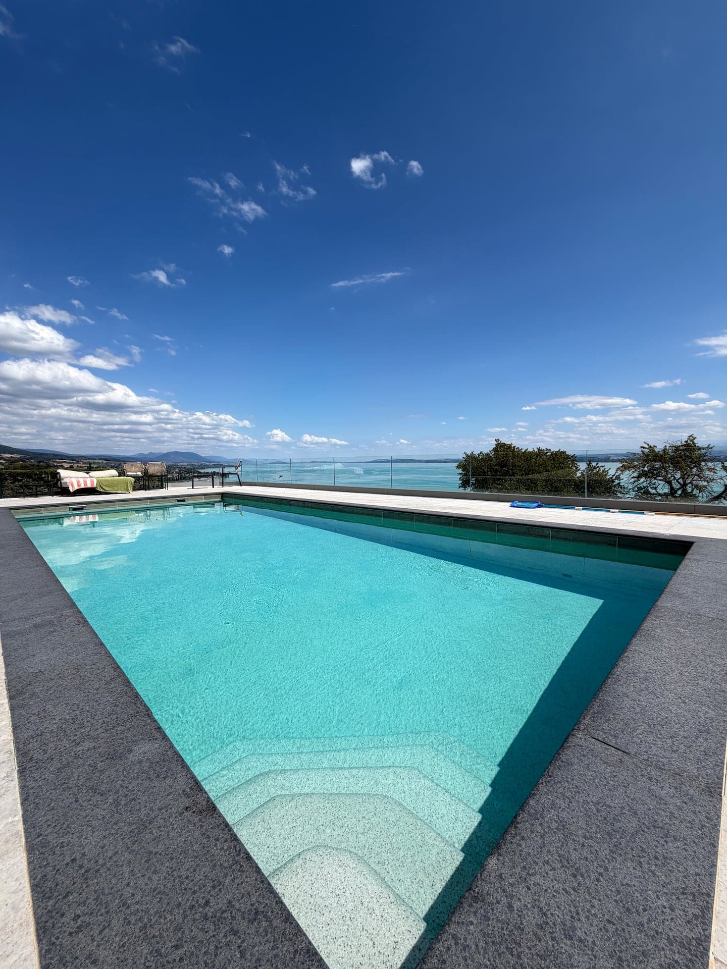 Pool and sun loungers